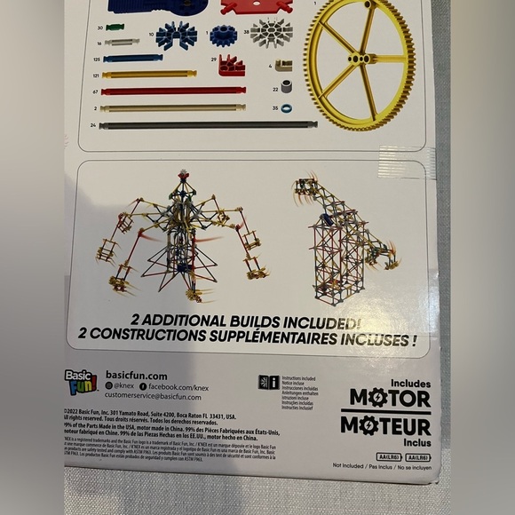 K’Nex 3-in-1 Classic Amusement Park Building Set 744 pc Ages 9 New - Picture 5 of 6